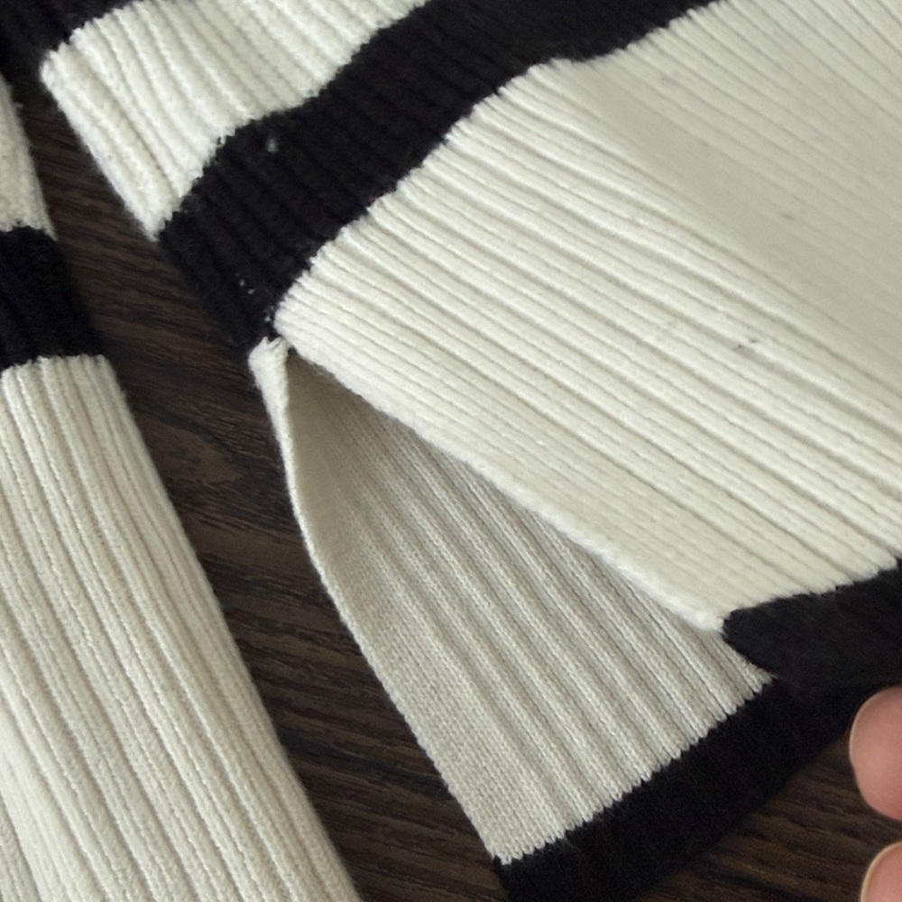 WHBM black and white striped gorgeous Small - Picture 5 of 10